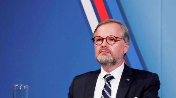 Leader of Civic Democratic Party (ODS) and Together (SPOLU) coalition candidate for prime minister Petr Fiala attends the last radio debate before the country's parliamentary election in Prague, Czech Republic, 8 October 2021. - Sputnik International
