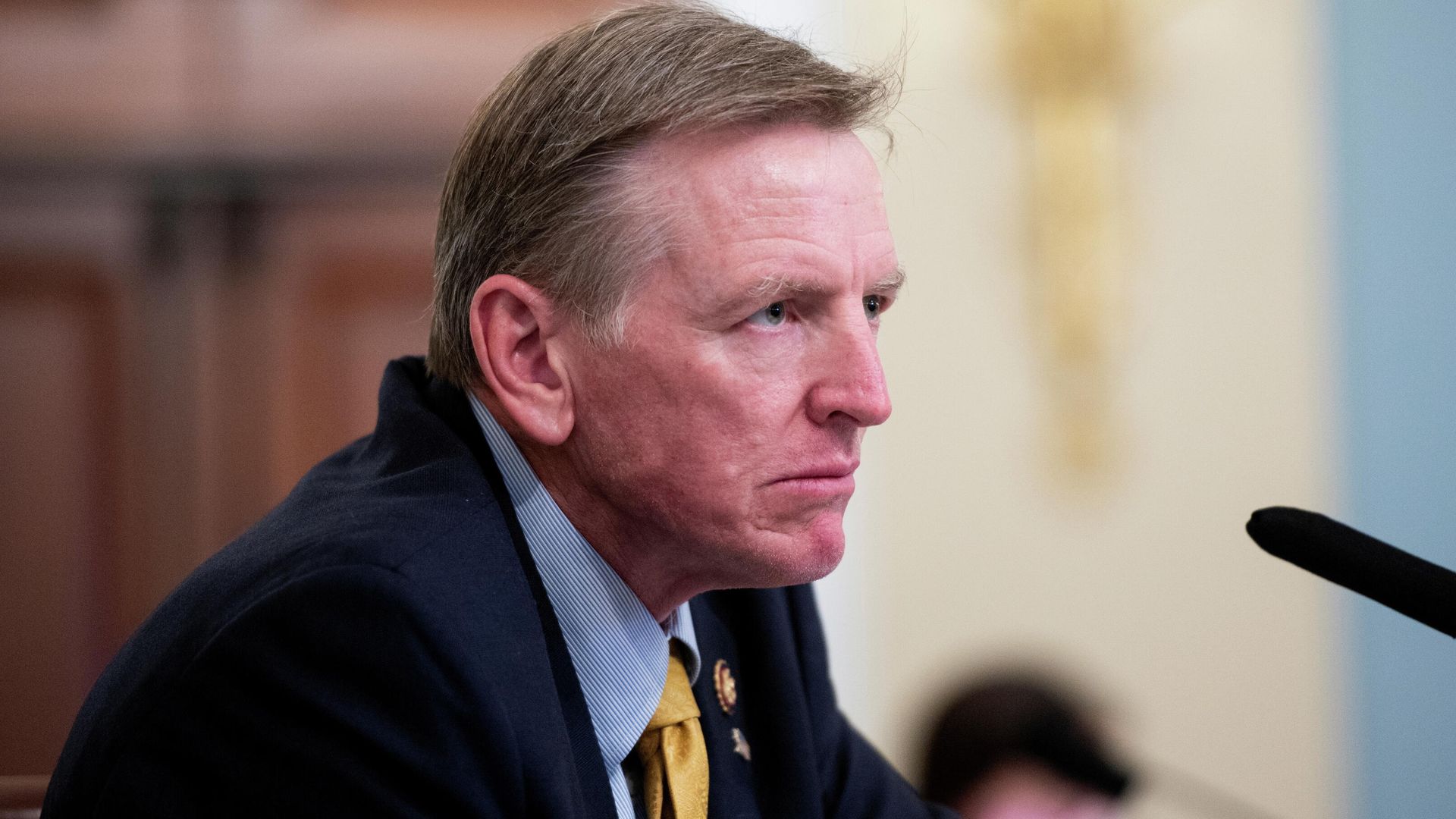 Rep. Paul Gosar (R-AZ) questions United States Park Police acting Chief Gregory T. Monahan, during a U.S. House Natural Resources Committee hearing on The U.S. Park Police Attack on Peaceful Protesters at Lafayette Square, on Capitol Hill in Washington, U.S., July 28, 2020 - Sputnik International, 1920, 11.11.2021