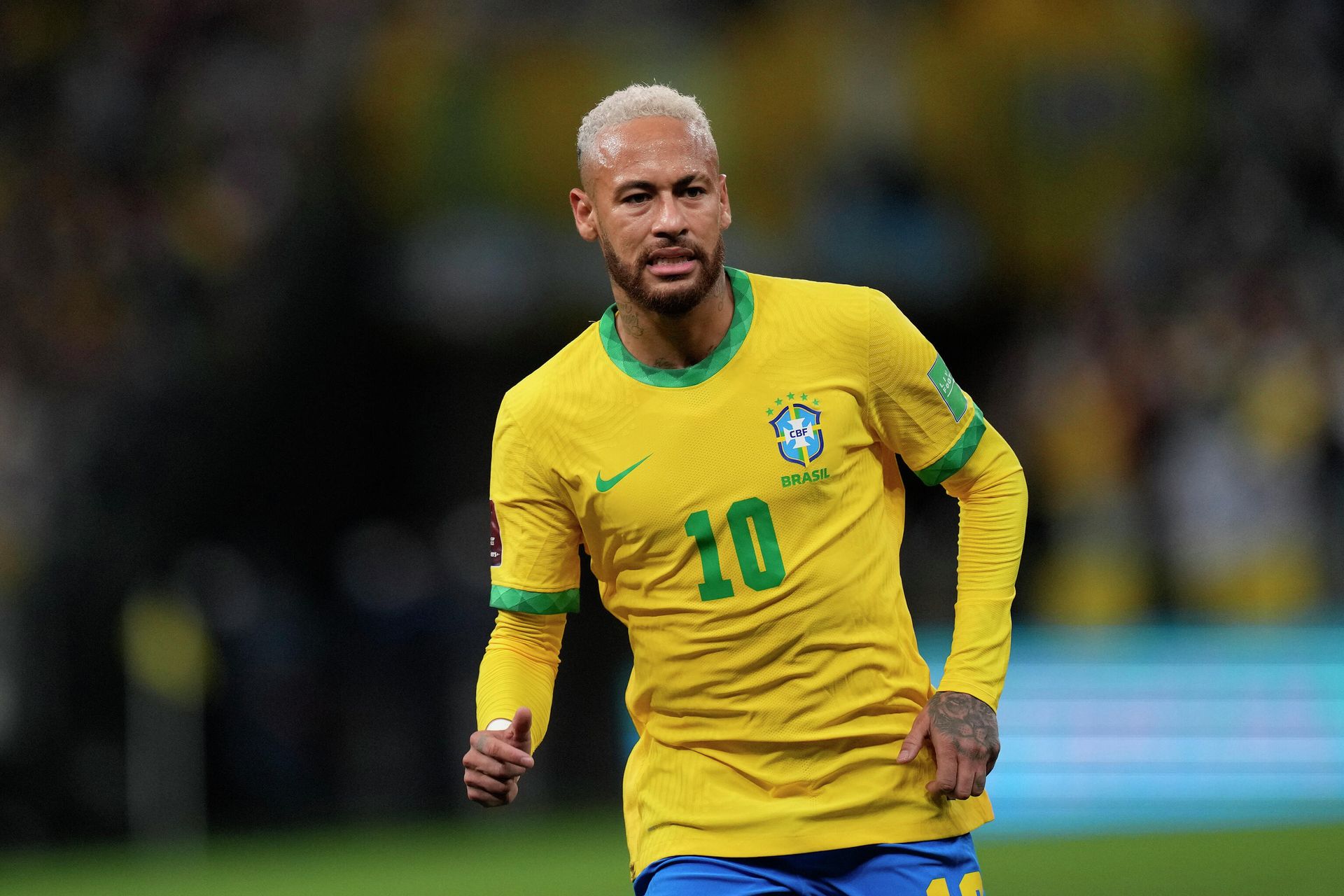 Brazil's Neymar gestures during a qualifying soccer match against Colombia for the FIFA World Cup Qatar 2022 at Neo Quimica Arena stadium in Sao Paulo, Brazil, Thursday, Nov.11, 2021 Brazil's Neymar gestures during a qualifying soccer match against Colombia for the FIFA World Cup Qatar 2022 at Neo Quimica Arena stadium in Sao Paulo, Brazil, Thursday, Nov.11, 2021 - Sputnik International, 1920, 23.02.2022