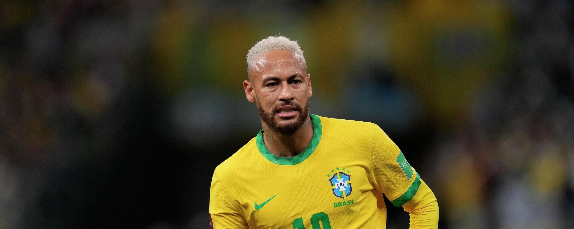 Brazil's Neymar gestures during a qualifying soccer match against Colombia for the FIFA World Cup Qatar 2022 at Neo Quimica Arena stadium in Sao Paulo, Brazil, Thursday, Nov.11, 2021 - Sputnik International, 1920, 28.06.2022