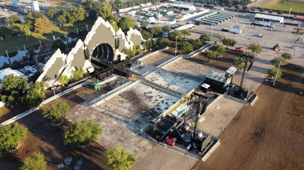 The empty stage at the 2021 Astroworld Festival is seen days after a stampede killed several concertgoers in Houston, Texas, U.S., November 7, 2021 - Sputnik International