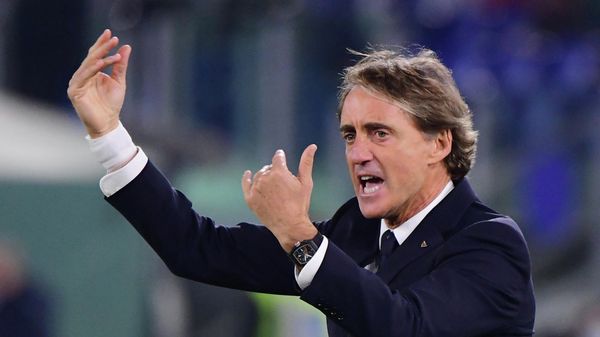 Soccer Football - World Cup - UEFA Qualifiers - Group C - Italy v Switzerland - Stadio Olimpico, Rome, Italy - November 12, 2021 Italy coach Roberto Mancini reacts Soccer Football - World Cup - UEFA Qualifiers - Group C - Italy v Switzerland - Stadio Olimpico, Rome, Italy - November 12, 2021 Italy coach Roberto Mancini reacts - Sputnik International