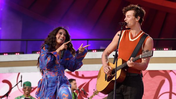 Camila Cabello, left, and Shawn Mendes perform at Global Citizen Live in Central Park on Saturday, Sept. 25, 2021, in New York - Sputnik International