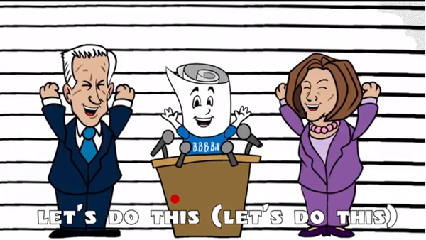 A screenshot from political ad video promoting the Biden administration Build Back Better Act posted on Twitter on November 18, 2021. - Sputnik International