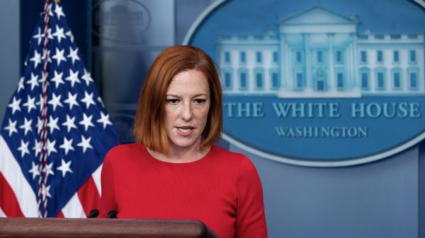 White House press secretary Jen Psaki speaks with reporters in the James Brady Press Briefing Room at the White House, Friday, Nov. 19, 2021, in Washington. - Sputnik International