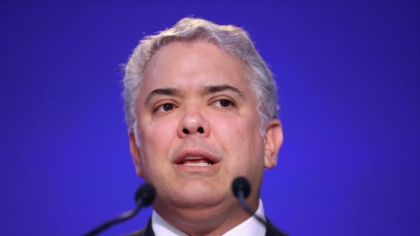 Ivan Duque Marquez, President of Colombia, speaks during the UN Climate Change Conference (COP26) in Glasgow, Scotland, Britain, November 2, 2021. REUTERS/Hannah McKay/Pool - Sputnik International