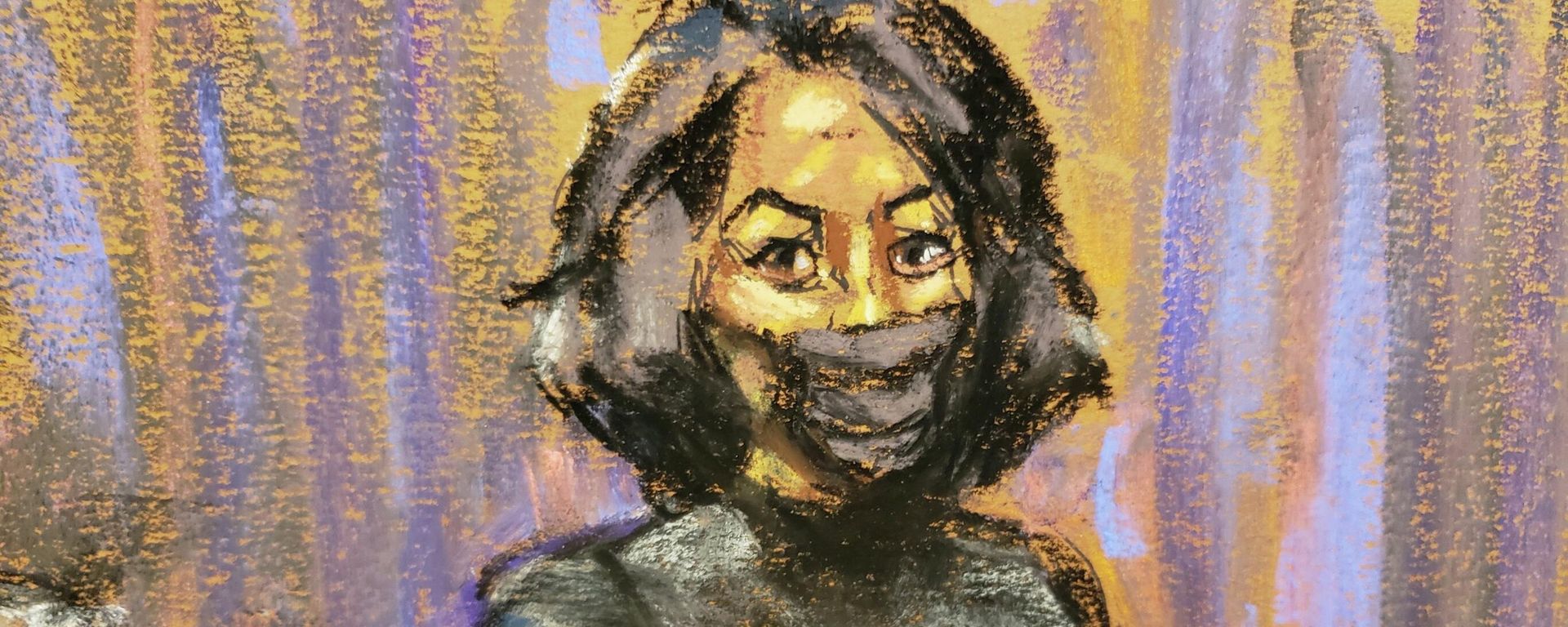 Defense lawyer Bobbi Sternheim points toward Ghislaine Maxwell during a pre-trial hearing on charges of sex trafficking, in a courtroom sketch in New York City, U.S., November 23, 2021. - Sputnik International, 1920, 17.12.2021
