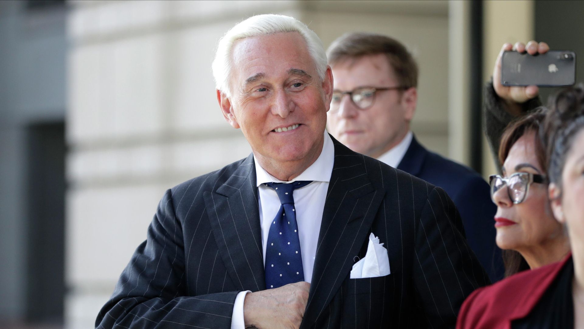 In this Nov. 15, 2019, photo, Roger Stone exits federal court in Washington. The committee investigating the Jan. 6 Capitol insurrection has issued subpoenas to five more individuals, including Donald Trump's ally Stone and conspiracy theorist Alex Jones. In this Nov. 15, 2019, photo, Roger Stone exits federal court in Washington. The committee investigating the Jan. 6 Capitol insurrection has issued subpoenas to five more individuals, including Donald Trump's ally Stone and conspiracy theorist Alex Jones. - Sputnik International, 1920, 28.11.2021