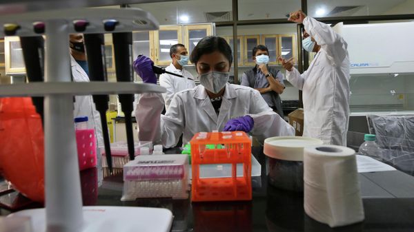 Scientists work at Cellular and Molecular Platforms, or C-CAMP headquarters in Bengaluru, on Sept. 23, 2021 - Sputnik International
