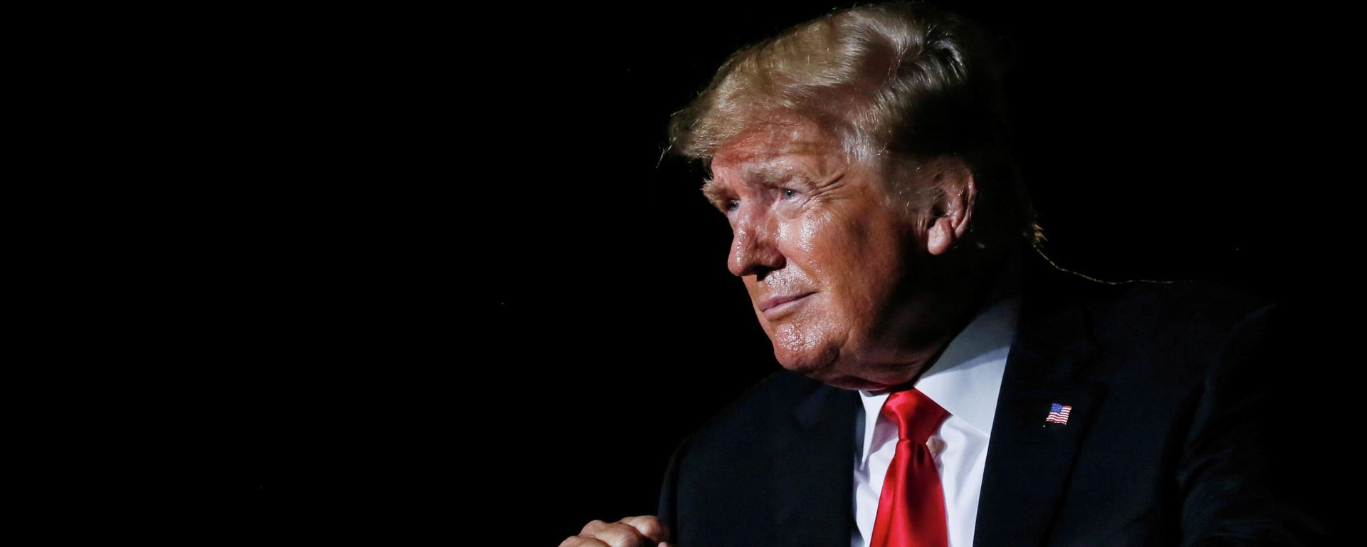 FILE PHOTO: Former U.S. President Donald Trump reacts after his speech during a rally at the Iowa States Fairgrounds in Des Moines, Iowa, U.S., October 9, 2021 - Sputnik International, 1920, 19.12.2021