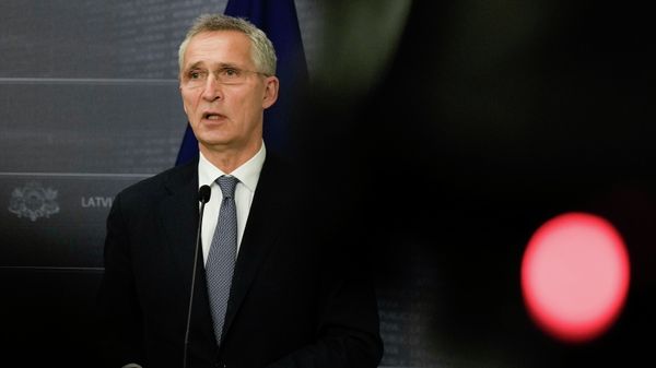 NATO Secretary General Jens Stoltenberg speaks during a news conference in Riga, Latvia November 28, 2021. - Sputnik International