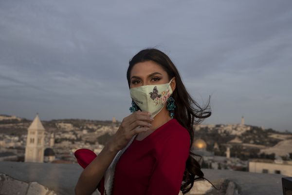 Valeria Rees of Costa Rica, a contestant in next month's Miss Universe pageant, poses for a photo at the Tower of David Museum in the Old City of Jerusalem. - Sputnik International