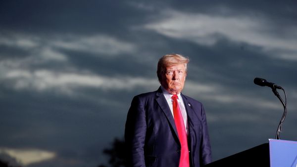 Former President Donald Trump speaks to his supporters during the Save America Rally at the Sarasota Fairgrounds in Sarasota, Florida, U.S. July 3, 2021 - Sputnik International