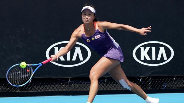  China's Peng Shuai in action during a first-round match against Japan's Nao Hibino at the Australian Open in Melbourne on January 21, 2020 - Sputnik International