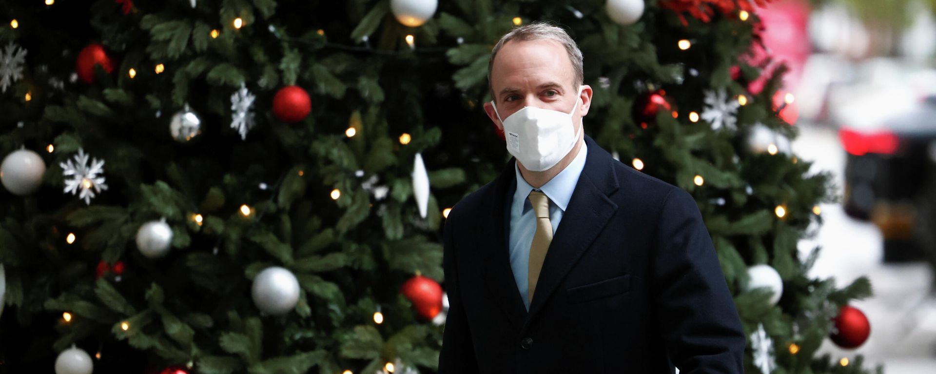 Britain's Justice Secretary Raab arrives at the BBC in London - Sputnik International, 1920, 05.12.2021