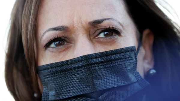 U.S. Vice President Kamala Harris looks on, at Charlotte Douglas International Airport, in Charlotte, North Carolina, U.S. December 2, 2021 - Sputnik International