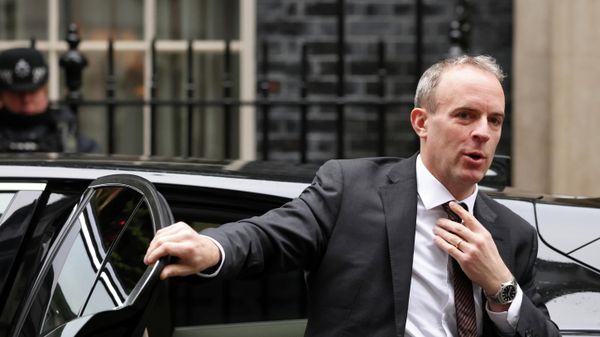 Britain's Justice Secretary Dominic Raab walks outside Downing Street in London, Britain November 30, 2021 Britain's Justice Secretary Dominic Raab walks outside Downing Street in London, Britain November 30, 2021 - Sputnik International