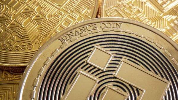 FILE PHOTO: A representation of cryptocurrency Binance is seen in this illustration taken August 6, 2021 - Sputnik International