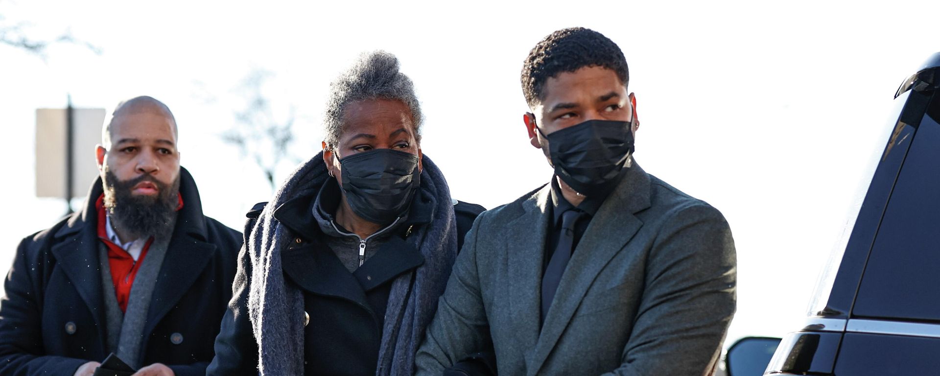 Former Empire actor Jussie Smollett arrives with his mother Janet Smollett at court on the first full day of his trial for six counts of disorderly conduct on suspicion of making false reports to police, in Chicago, Illinois, U.S. November 30, 2021. Former Empire actor Jussie Smollett arrives with his mother Janet Smollett at court on the first full day of his trial for six counts of disorderly conduct on suspicion of making false reports to police, in Chicago, Illinois, U.S. November 30, 2021. - Sputnik International, 1920, 11.12.2021