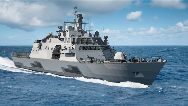 Artist rendering of Lockheed Martin's Hellenic Future Frigate (HF2). The US-based contractor declares HF2 could be produced in Greece, which would build Greece’s shipbuilding capabilities and bring hundreds of high-quality jobs to the country for decades. - Sputnik International