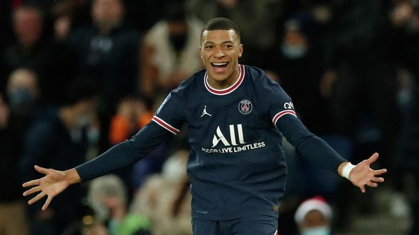  Paris St Germain v AS Monaco - Parc des Princes, Paris, France - December 12, 2021 Paris St Germain's Kylian Mbappe celebrates scoring their second goal  - Sputnik International