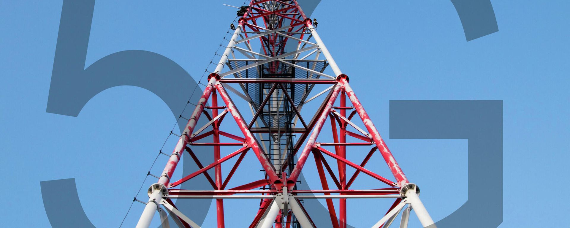 Cell tower and transparent 5G text Cell tower and transparent 5G text - Sputnik International, 1920, 13.12.2021