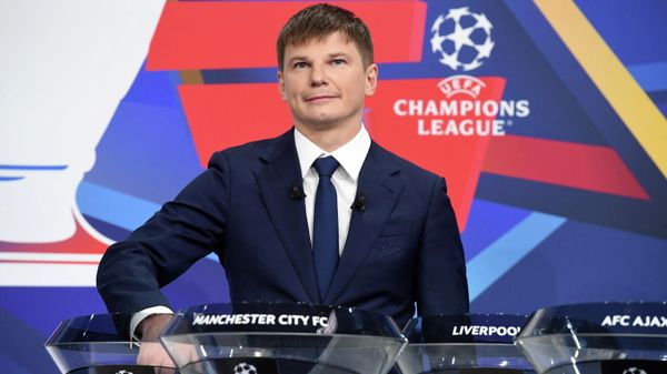Soccer Football - Champions League - Round of 16 Draw - Nyon, Switzerland - December 13, 2021 Andrey Arshavin during the UEFA Champions League 2021/22 Round of 16 Draw at the UEFA headquarters - Sputnik International