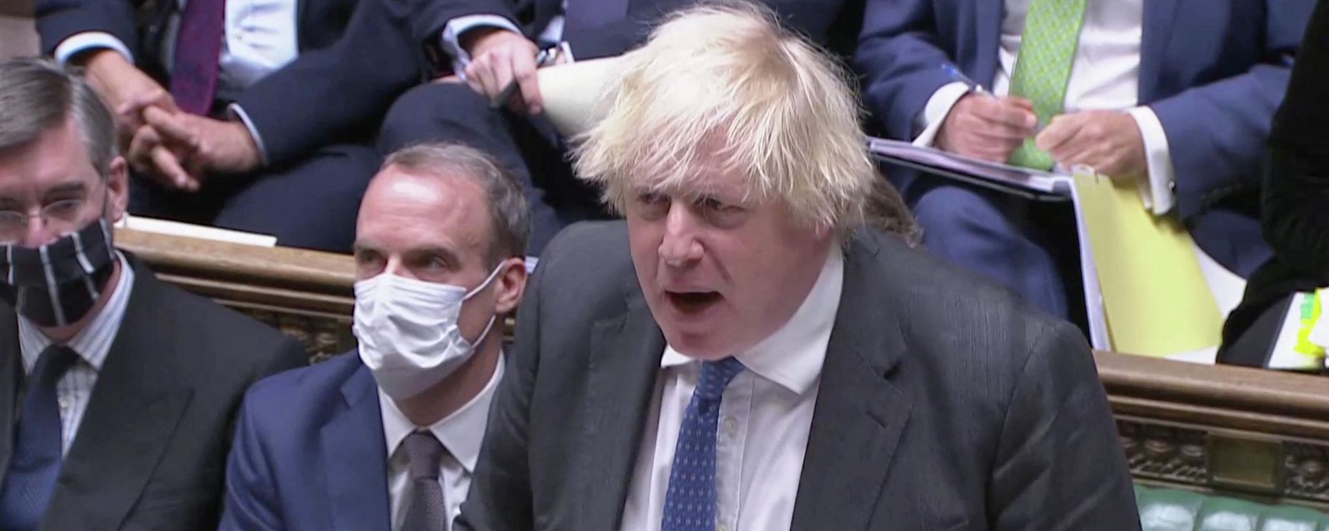British Prime Minister Boris Johnson speaks during the weekly question time debate at Parliament in London, Britain, December 15, 2021 British Prime Minister Boris Johnson speaks during the weekly question time debate at Parliament in London, Britain, December 15, 2021 - Sputnik International, 1920, 15.12.2021