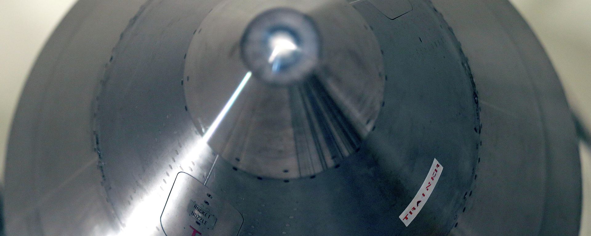 The warhead-containing nose cone of an inert Minuteman 3 missile is seen in a training launch tube at Minot Air Force Base, N.D. The warhead-containing nose cone of an inert Minuteman 3 missile is seen in a training launch tube at Minot Air Force Base, N.D. - Sputnik International, 1920, 10.11.2025