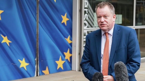 FILE - Britain's chief Brexit negotiator David Frost gives a media statement at EU headquarters in Brussels Nov. 19, 2021 - Sputnik International