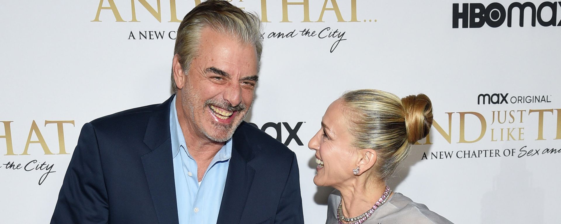 Chris Noth, left, and Sarah Jessica Parker attend the premiere of HBO's And Just Like That at the Museum of Modern Art on Wednesday, Dec. 8, 2021, in New York. - Sputnik International, 1920, 22.12.2021
