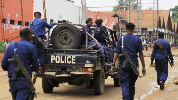 Congolese police move to quell protests in the Eastern Congolese town of Beni, Friday Dec. 28, 2018, as they demonstrate against the election postponed until March 2019, announced by Congo's electoral commission for Beni residents that is blamed on a deadly Ebola outbreak. Congo's leader Joseph Kabila has blamed a deadly Ebola virus outbreak for the last-minute decision to keep an estimated 1 million voters from the polls in Sunday's long-delayed presidential election. - Sputnik International