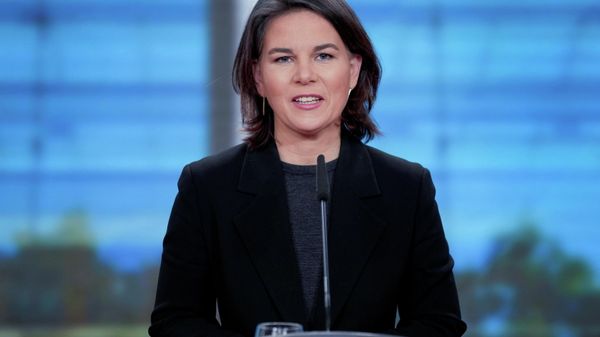 German Foreign Minister Annalena Baerbock addresses the media during a statement on Afghanistan at the foreign office in Berlin, Germany - Sputnik International