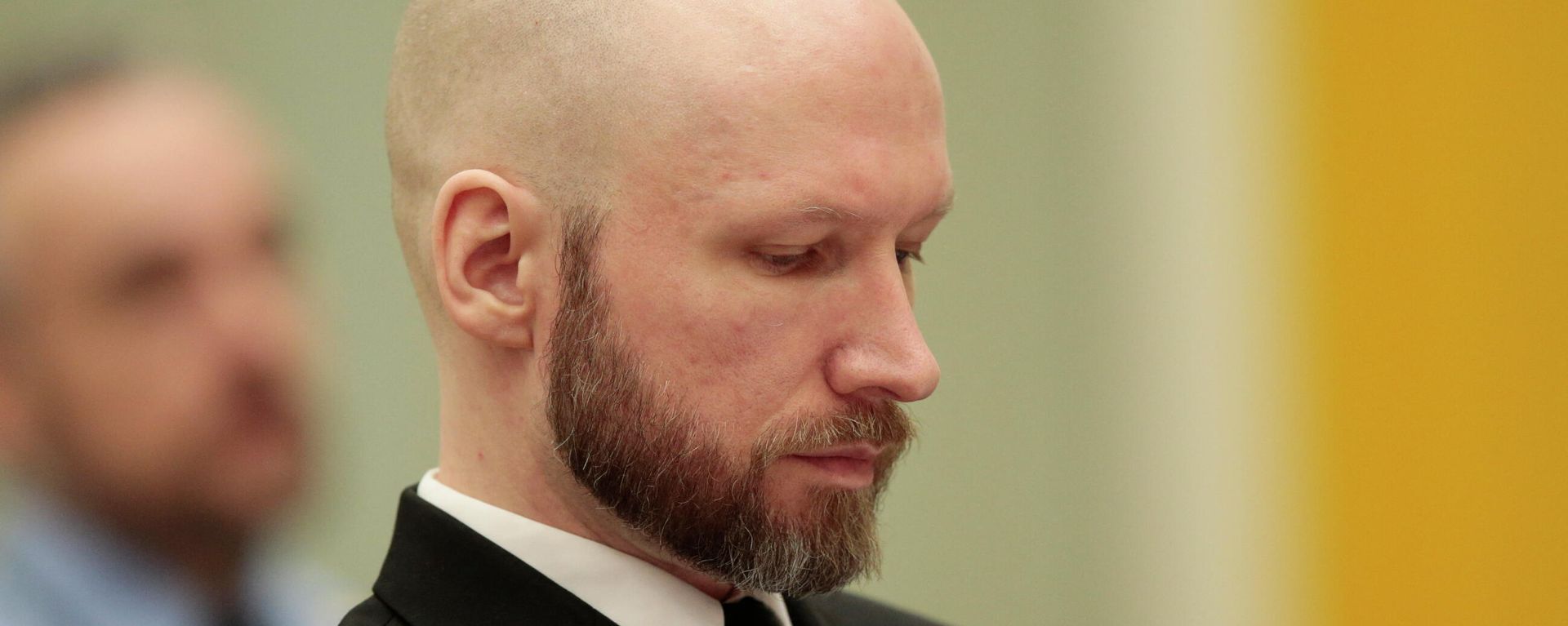 Mass murderer Anders Behring Breivik is pictured on the third day of the appeal case in Borgarting Court of Appeal at Telemark prison in Skien, on January 12, 2017. Mass murderer Anders Behring Breivik is pictured on the third day of the appeal case in Borgarting Court of Appeal at Telemark prison in Skien, on January 12, 2017. - Sputnik International, 1920, 18.01.2022