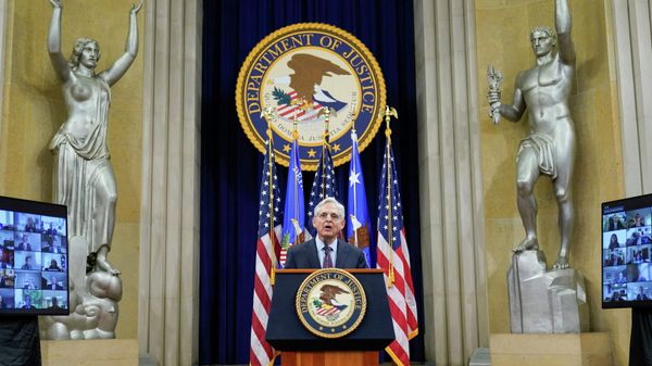 Attorney General Merrick Garland speaks at the Department of Justice in Washington, U.S., January 5, 2022, in advance of the one year anniversary of the attack on the U.S. Capitol - Sputnik International