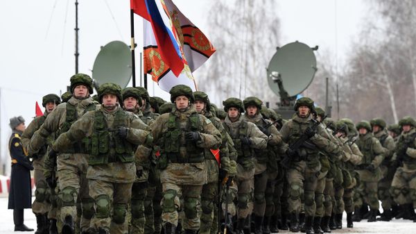 CSTO peacekeeping forces during the Unbreakable Brotherhood-2021 military drills in Kazan, Russia. - Sputnik International