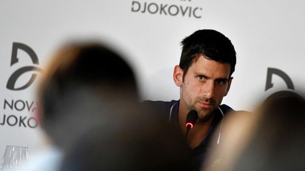 Former world No.1 tennis player Novak Djokovic speaks during a news conference in Belgrade, Serbia July 26, 2017. Former world No.1 tennis player Novak Djokovic speaks during a news conference in Belgrade, Serbia July 26, 2017. - Sputnik International