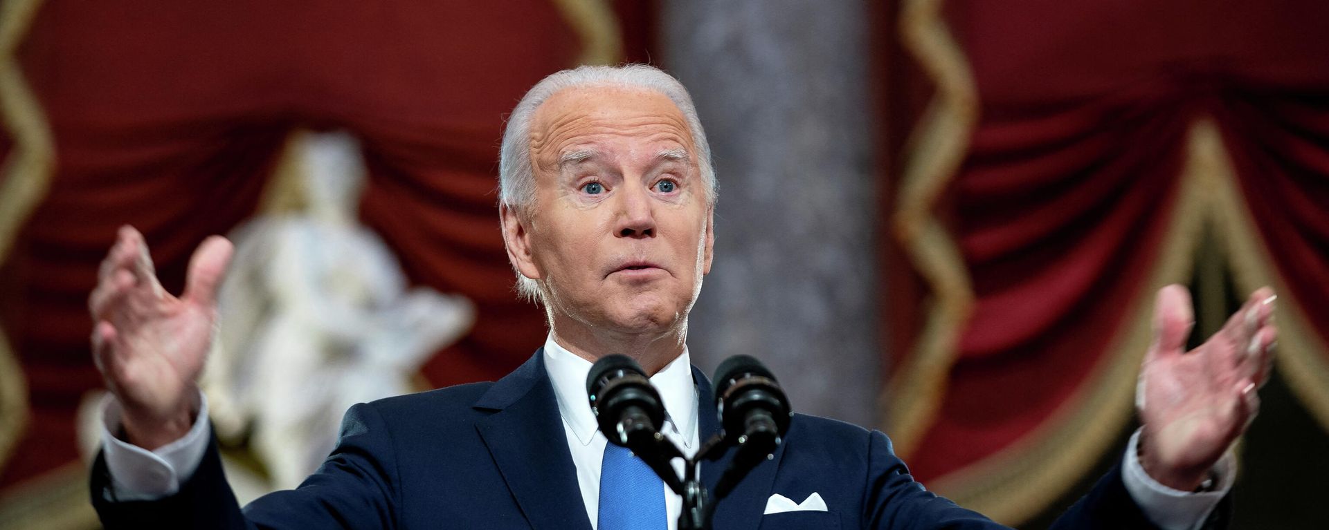 U.S. President Joe Biden attends events at the U.S. Capitol to commemorate first anniversary of Capitol attack in Washington - Sputnik International, 1920, 20.01.2022