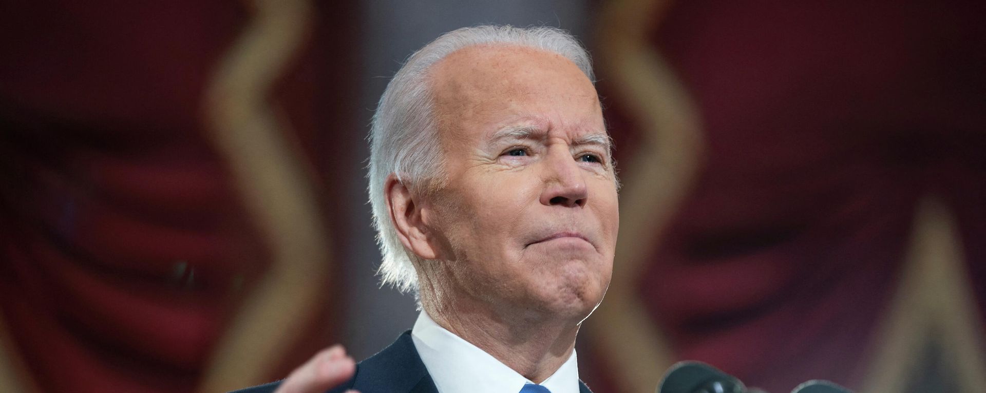 U.S. President Joe Biden attends events at the U.S. Capitol to commemorate first anniversary of Capitol attack in Washington U.S. President Joe Biden attends events at the U.S. Capitol to commemorate first anniversary of Capitol attack in Washington - Sputnik International, 1920, 07.01.2022