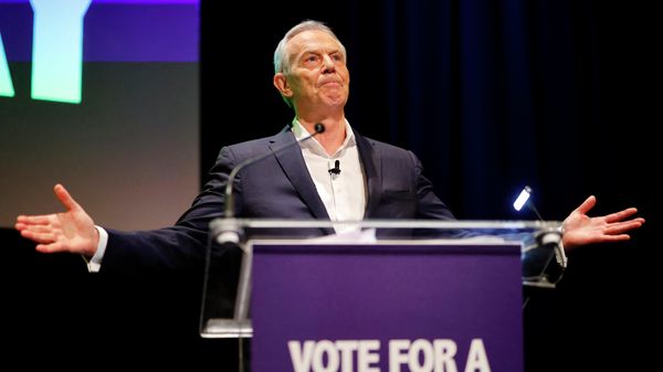 Britain's former prime minister Tony Blair speaks during the 'Stop The Brexit Landslide', organised by the Vote for a Final Say campaign and For our Future's Sake, at London's Mermaid Theatre in London on December 6, 2019. - Britain will go to the polls on December 12, 2019 to vote in a pre-Christmas general election. - Sputnik International