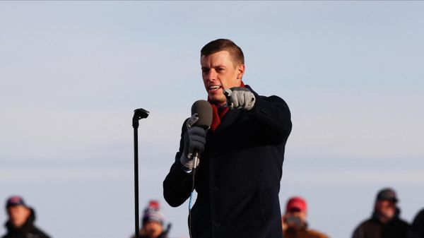 Speaker of the Michigan House of Representatives Lee Chatfield speaks during a campaign rally on November 2, 2020 in Traverse City, Michigan. - Sputnik International