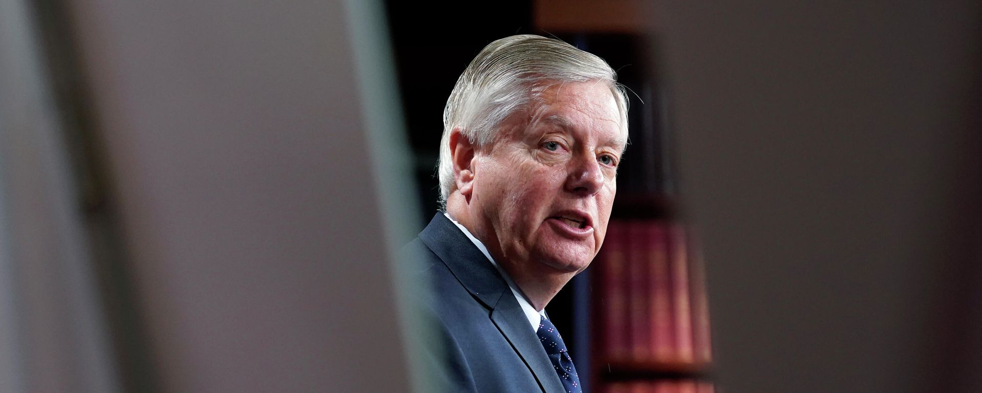 Sen. Lindsey Graham, R-S.C., talks about the the Build Back Better bill during a news conference on Capitol Hill in Washington, Friday, Dec. 10, 2021. Sen. Lindsey Graham, R-S.C., talks about the the Build Back Better bill during a news conference on Capitol Hill in Washington, Friday, Dec. 10, 2021. - Sputnik International, 1920, 13.09.2022
