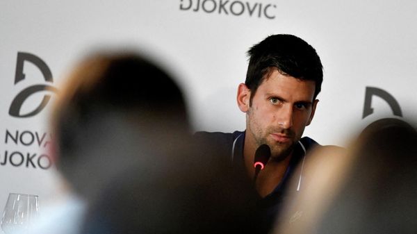 FILE PHOTO: Former world No.1 tennis player Novak Djokovic speaks during a news conference in Belgrade, Serbia July 26, 2017. REUTERS/Andrej Isakovic/File Photo - Sputnik International
