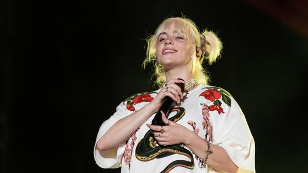 Billie Eilish performs during the Global Citizen festival, Saturday, Sept. 25, 2021, in New York. (AP Photo/Stefan Jeremiah) - Sputnik International