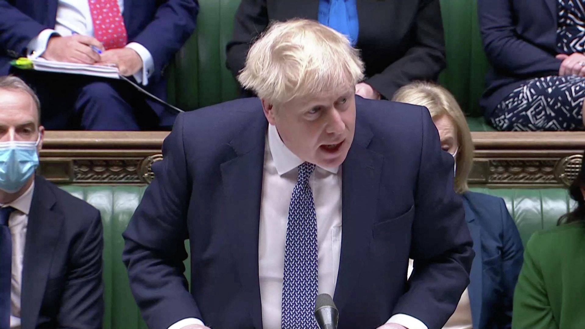 British Prime Minister Boris Johnson speaks during the weekly question time debate at Parliament in London, Britain, January 12, 2022 British Prime Minister Boris Johnson speaks during the weekly question time debate at Parliament in London, Britain, January 12, 2022 - Sputnik International, 1920, 12.01.2022