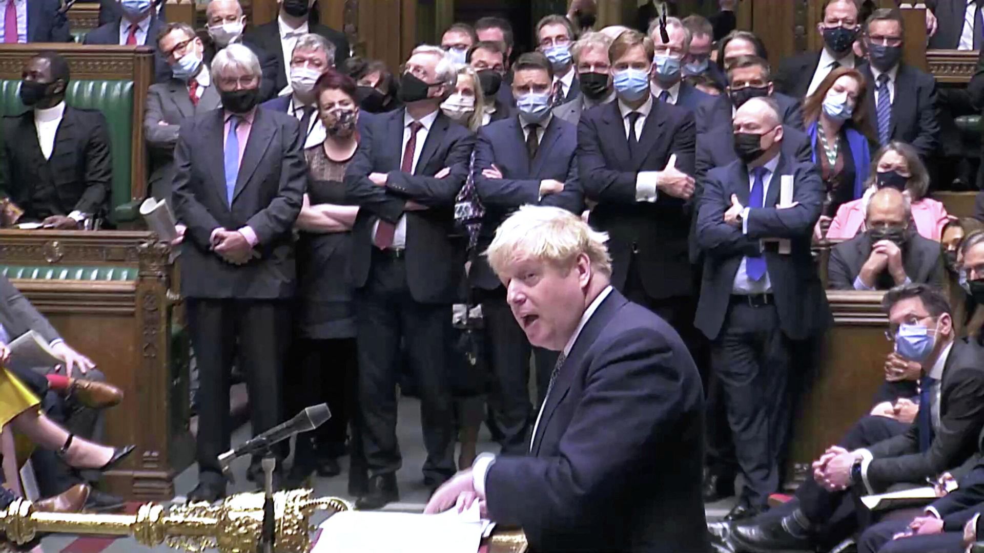 British Prime Minister Boris Johnson speaks during the weekly question time debate at Parliament in London, Britain, January 12, 2022 British Prime Minister Boris Johnson speaks during the weekly question time debate at Parliament in London, Britain, January 12, 2022 - Sputnik International, 1920, 12.01.2022