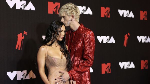 NEW YORK, NEW YORK - SEPTEMBER 12: (L-R) Megan Fox and Machine Gun Kelly attend the 2021 MTV Video Music Awards at Barclays Center on September 12, 2021 in the Brooklyn borough of New York City - Sputnik International