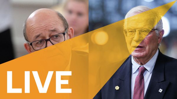Top EU Diplomat Borrell and French FM Le Drian Hold Press Conference After Ministerial Meeting - Sputnik International