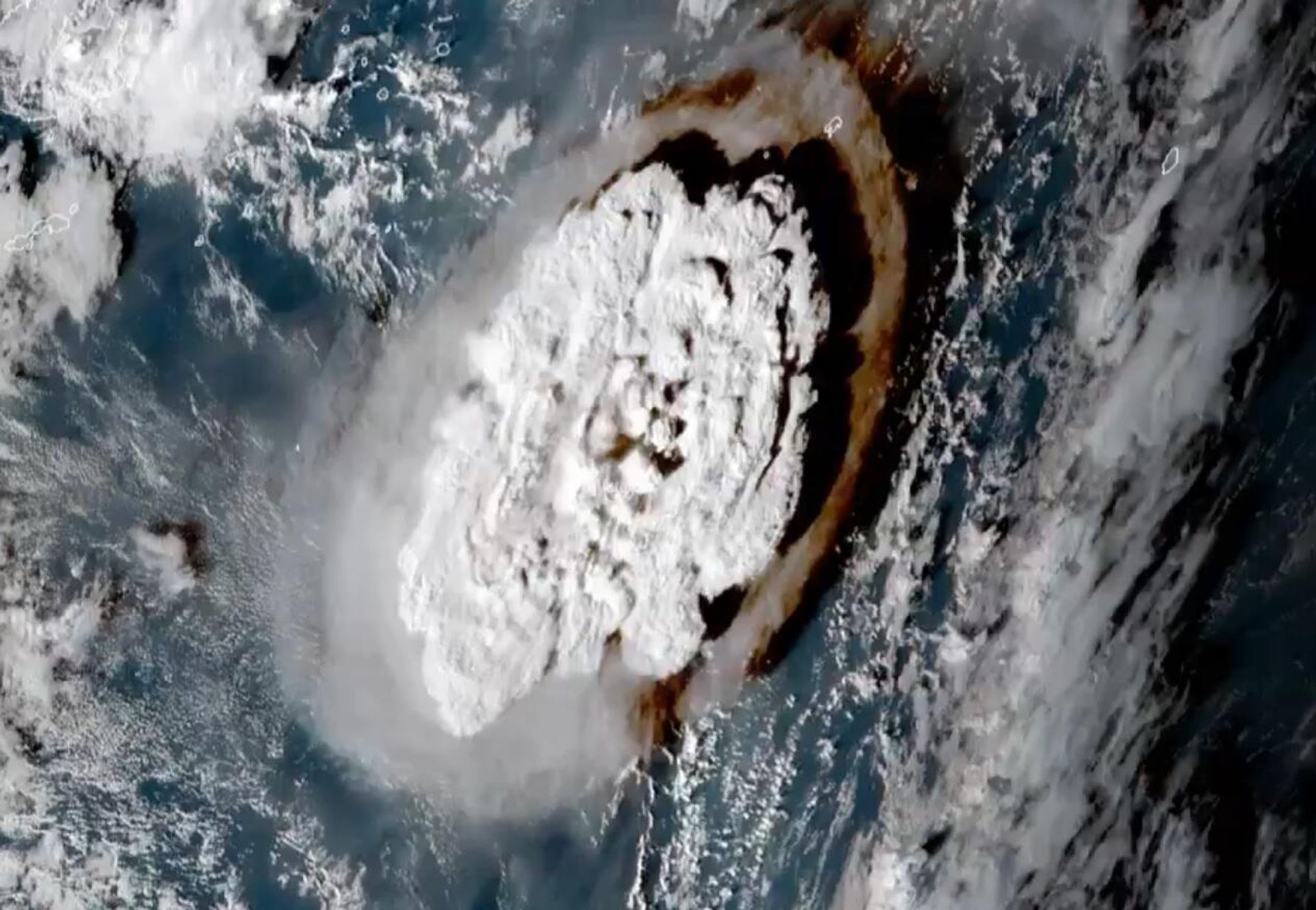 Tonga's Hunga Tonga volcano eruption. - Sputnik International, 1920, 31.01.2022