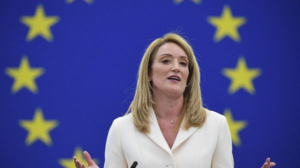 The new head of the European Parliament Roberta Metsola makes a speech following her election in the European Parliament, in Strasbourg, eastern France on January 18, 2022. - Sputnik International